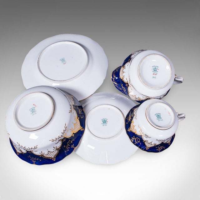28 Piece Antique 8 Person Afternoon Tea & Tiffin Set, English Ceramic, Victorian For Sale - Image 11 of 12