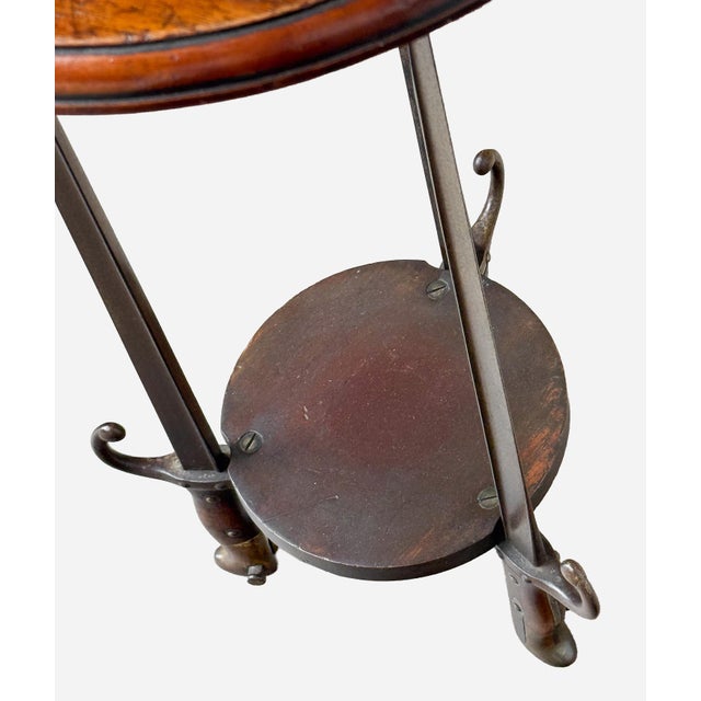 Wood French Trench Art Bayonet Gueridon Table for Cocktails or Wine For Sale - Image 7 of 10