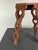 Maroon Mid-Century Modern French Artisanal Octagonal Hand Crafted Stool, 1950s For Sale - Image 8 of 12