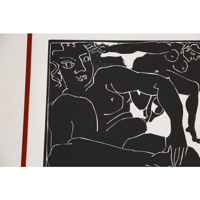 Mid-Century Modern Femmes Du Soleil (Women of the Sun) Engraved by Raymond Veysset (1913-1967), Louvre Chalcography, French For Sale - Image 3 of 12