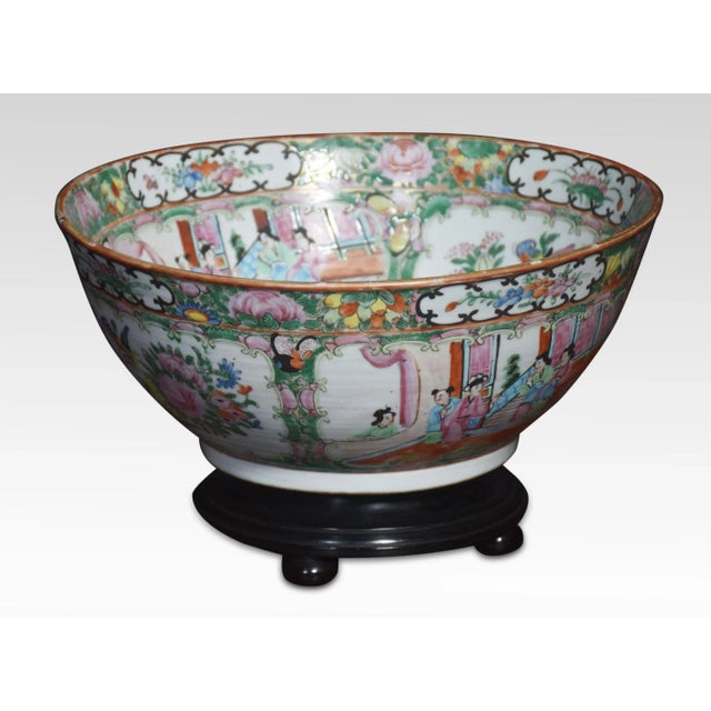 Cantonese Family Rose Bowl For Sale - Image 5 of 6