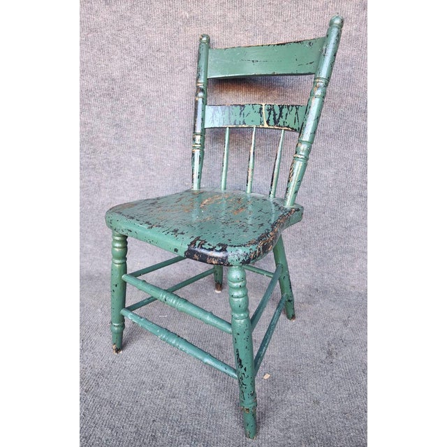 This Antique Vintage Chair is a charming piece of farmhouse rustic furniture, perfect for adding character to any room....