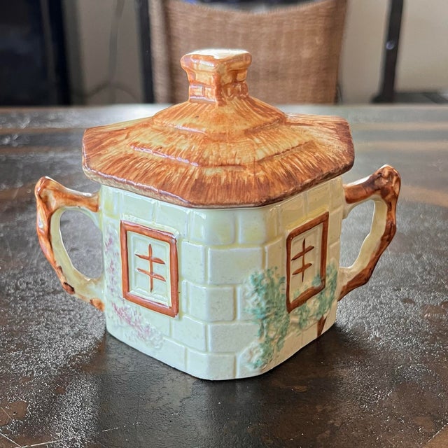 Vintage 1950s Keele St. Pottery Cottage Teapot Set For Sale - Image 9 of 10