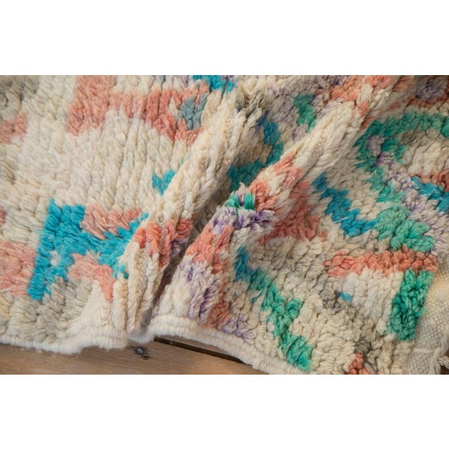 Shabby Chic Moroccan Rug Mat Runner - 1'8" x 3'6" For Sale - Image 3 of 7