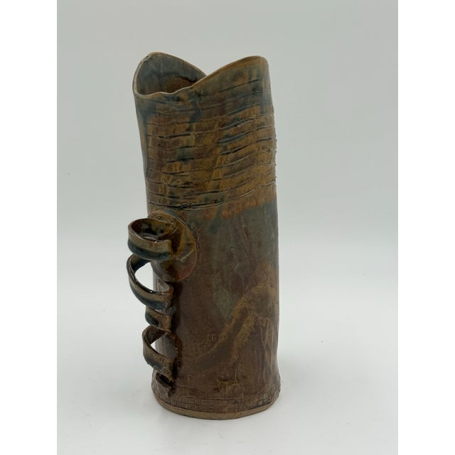 Mid-Century Modern Vintage Organic 1980's Studio Pottery For Sale - Image 3 of 6