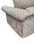 Textile Custom English Roll Arm Bench Seat Damask Loveseat With Pleated Skirt For Sale - Image 7 of 13