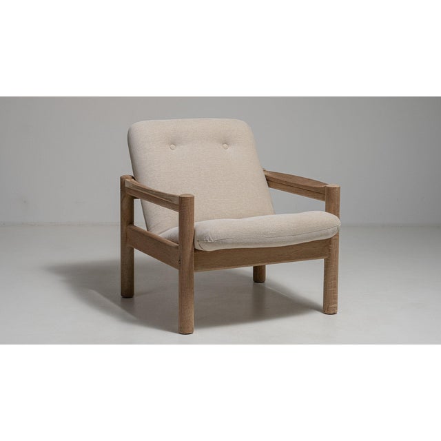 19th Century 19th Century France Cream Wood Armchair For Sale - Image 5 of 11