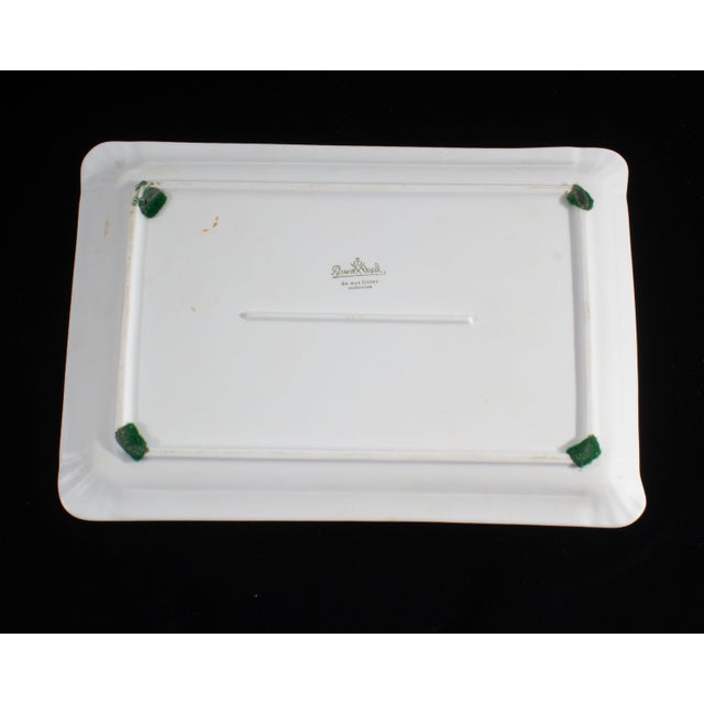 Rosenthal Do Not Litter Bisque Porcelain Rectangular Plate Chairish