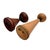 1970s Pair of Vintage Rondeau Québec Sculptural Turned Wood Candle Holders For Sale - Image 5 of 5