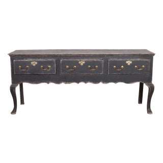 English Cabriole Leg Dresser Base For Sale