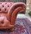Vintage English Chesterfield Leather Tufted Sofa Brown Terra Cotta Mid Century For Sale - Image 11 of 12