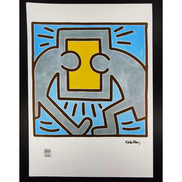 After Keith Haring, Figurative Composition, 1990s, Limited Edition Lithograph For Sale - Image 8 of 8