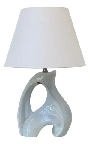 American Modern, Ceramic, Biomorphic Table Lamp, Usa, 1960s