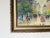 Green 1950s Vintage Parisian Street Landscape Oil on Canvas Painting, Unsigned For Sale - Image 8 of 10