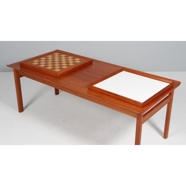 Wood Vintage Coffee Table in Teak by Tove & Edvard Kindt-Larsen, 1960s For Sale - Image 7 of 8