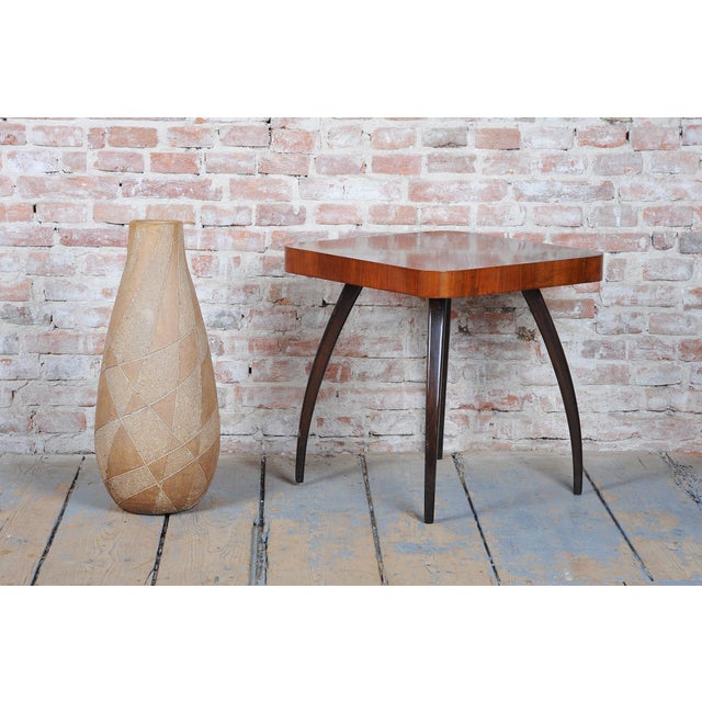 Brown Mid-Century Vase in Ceramic, Czech, 1950s For Sale - Image 8 of 11