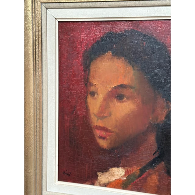 Hilding Rösiö, Spanish Girl, 1960s, Oil on Canvas, Framed For Sale - Image 6 of 18