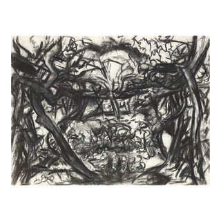 1980s Richard Snyder Abstract Landscape Drawing For Sale