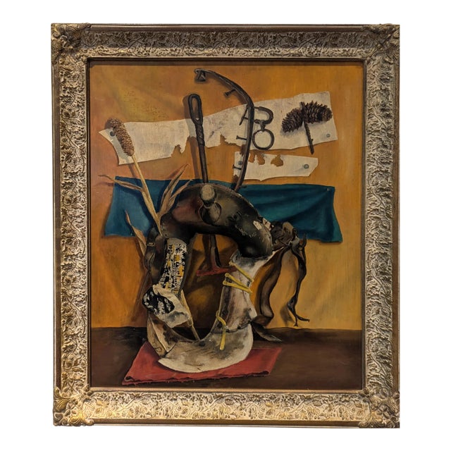 Southwestern Found Object Composition Still Life Painting For Sale