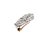 Antique Art Deco Platinum & 14k Yellow Gold Diamonds Studded Brooch For Sale - Image 4 of 9