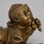 19th Century Japanese Meiji Bronze Reclining Karako Boy Okimono With Articulated Fan For Sale - Image 4 of 12