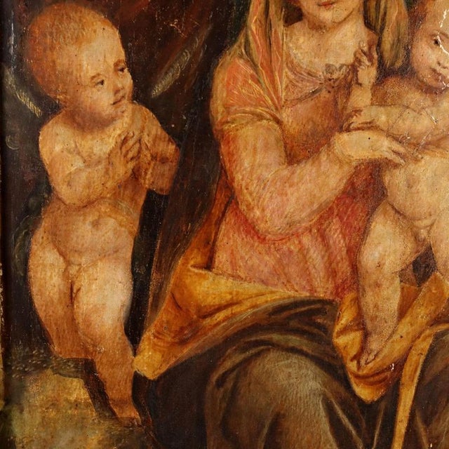 Brent Hallard, Madonna with Child and Angels, Acrylic on Canvas For Sale - Image 6 of 11