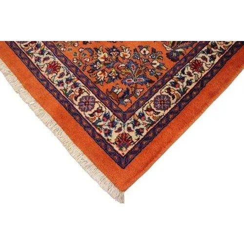 Middle Eastern Sarough Rug in Wool For Sale - Image 5 of 11