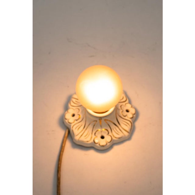 Small Art Deco Ceramic Ceiling Lamp, 1920s For Sale - Image 4 of 10