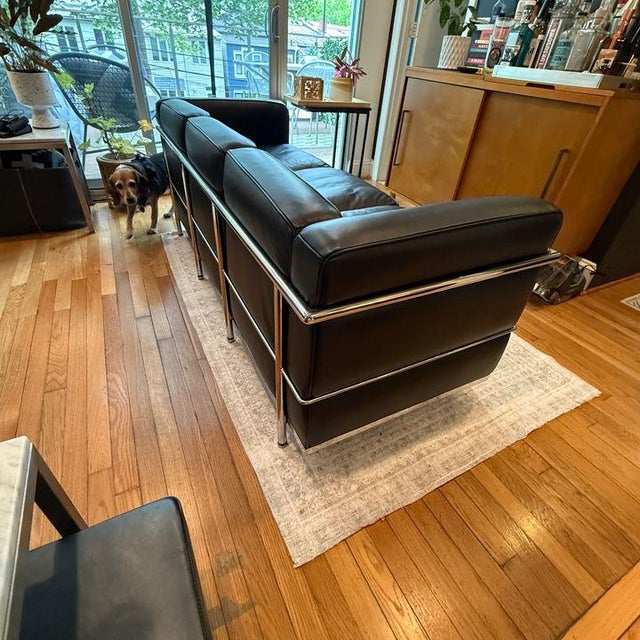 Le Corbusier Corbusier Petit Modele Three Seater Sofa For Sale - Image 4 of 10