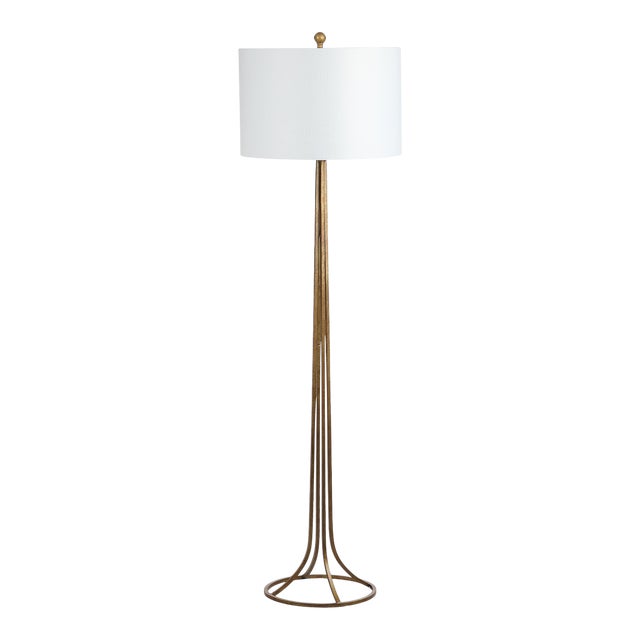 60-Inch H Floor Lamp - Antique Bronze For Sale