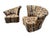 Postmodern Post Modern Kagan Style Swivel Lounge Chairs - Set of 2 For Sale - Image 3 of 7