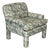 80s/90s Postmodern Parsons Style Arm Chairs, Vintage Lounge Chair, Modern Club Chair, Floral For Sale