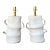 Vintage Artisan Slab Built Pottery Lamps - A Pair For Sale