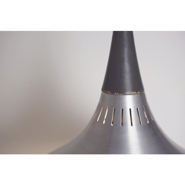 Mid-Century Danish Aluminum Pendant Lamp by Jo Hammerborg for Fog & Mørup, 1960s For Sale - Image 3 of 15
