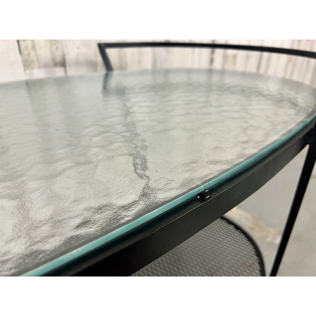 Metal Vintage Modern "Woodard" Bar Cart For Sale - Image 7 of 12