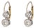 1910s Pair of Edwardian Style Diamond 18k Yellow Gold Drop Earrings For Sale