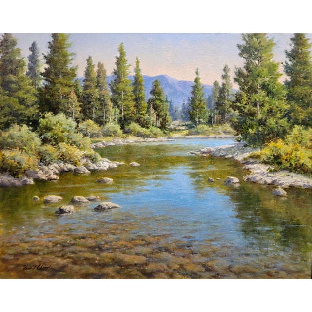 David Chapple - Impressive Yosemite Landscape -California Impressionist Oil Painting For Sale - Image 4 of 12