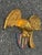 Early 20th Century Early 20th C. American Gilt Wood Carved Eagle + Shield Patriotic Icon For Sale - Image 5 of 10