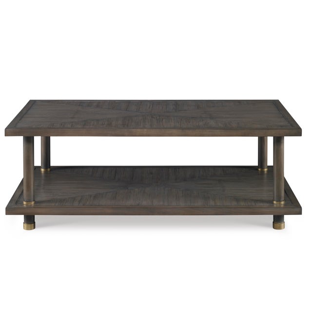 This piece is available only as shown, and will ship in 2-3 weeks. An elegant rectangular cocktail and coffee table from...