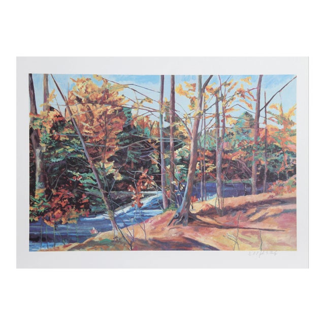 John Healy, Forest Stream, Lithograph For Sale