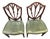 Set of 2 Vintage Shieldback Mahogany Dining Chairs For Sale