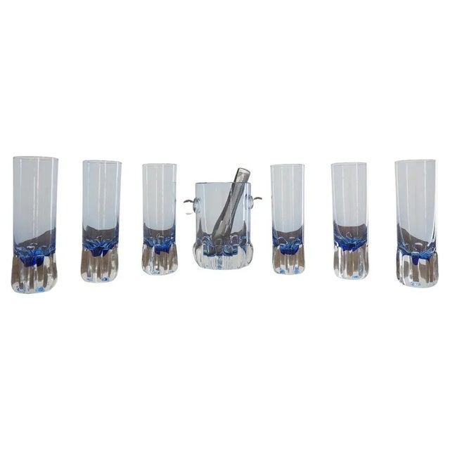 Mid-Century Bowl for Ice and Glasses, 1960, Set of 7 For Sale - Image 12 of 12