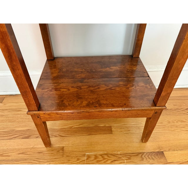 Mid 19th Century 19th Century Arts and Crafts Pine Work Table For Sale - Image 5 of 11