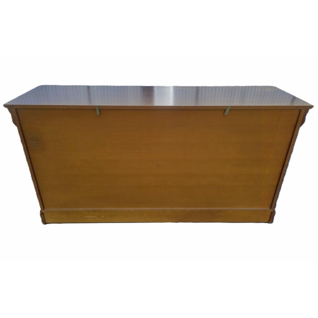 Vintage Grange Louis Philippe Solid Cherry Eight-Drawer Dresser For Sale - Image 12 of 13