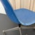 Metal Pair of Eames for Herman Miller Blue Fiberglass Rolling Chairs For Sale - Image 7 of 8