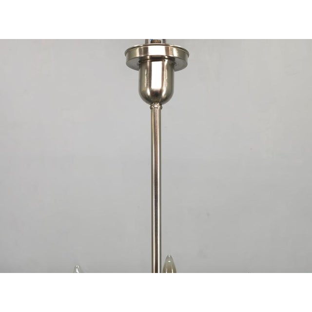 Art Deco Chandelier with Matching Sconces, Czechoslovakia, 1930s, Set of 3 For Sale - Image 18 of 18