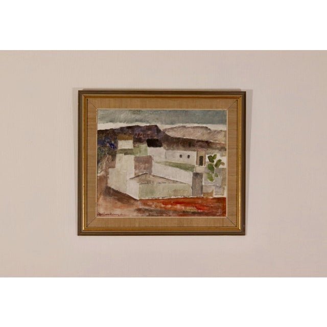 Josef Sandberg, Houses, 1960s, Oil on Panel, Framed For Sale - Image 14 of 14