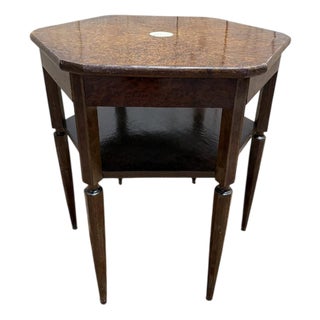 Art Deco Octagonal Side Table For Sale