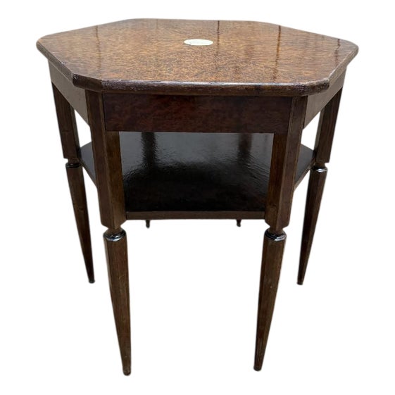 Art Deco Octagonal Side Table For Sale