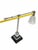 Mid 20th Century Modern Desk Table Lamps Adjustable Crystal Shade Marble Base For Sale In Pittsburgh - Image 6 of 7